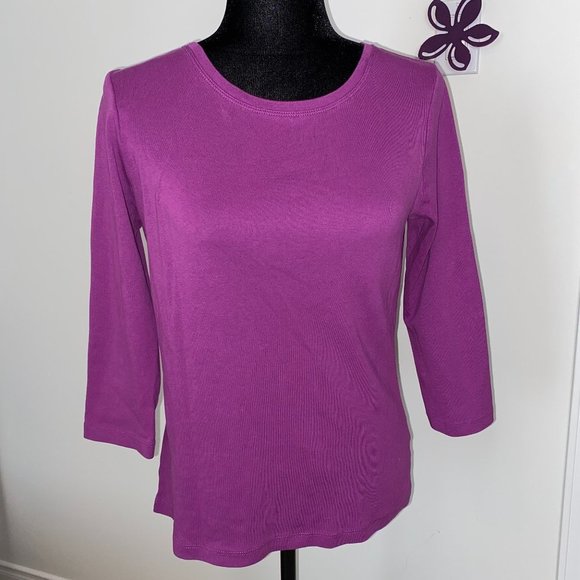 Fuchsia Pink Casual Top - Picture 1 of 3